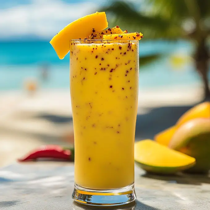 Traditional Leche de Tigre Recipe A glass of fresh Leche de Tigre with lime and chili