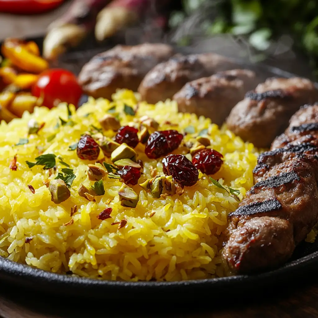 Persian Rice Pilaf Persian rice pilaf with saffron and barberries