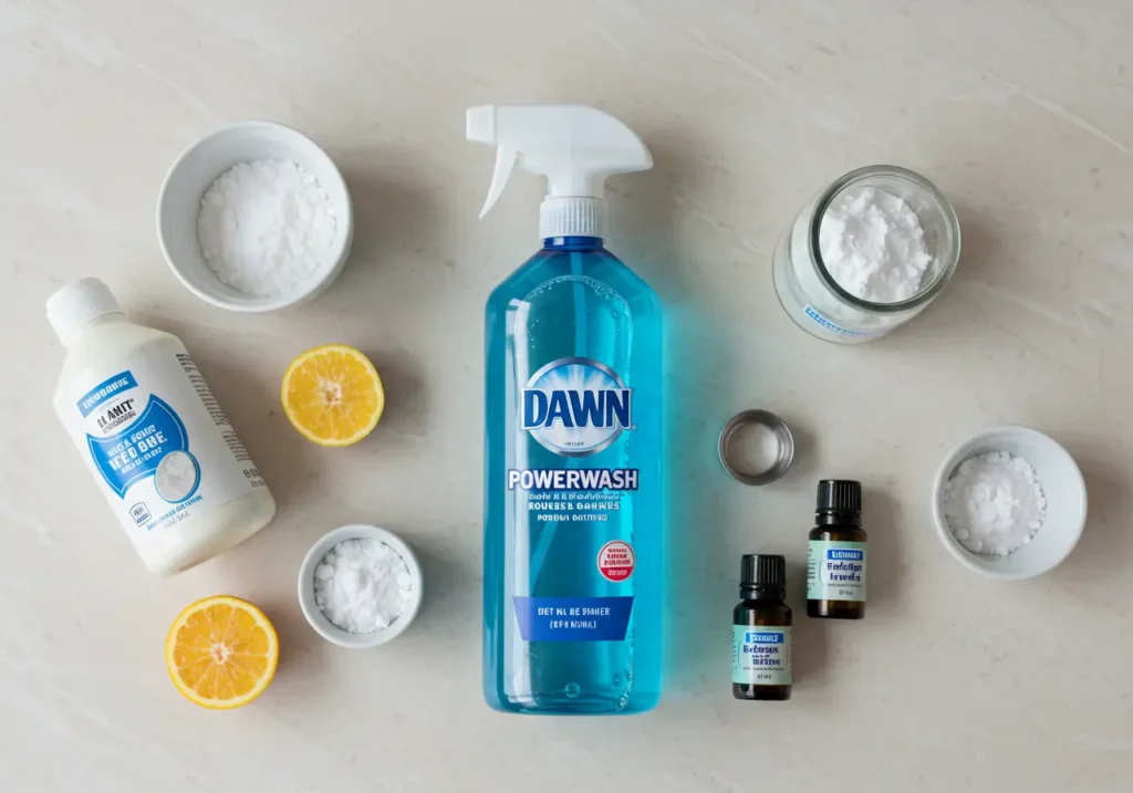 Homemade Dawn Powerwash Recipe spray with natural ingredients
