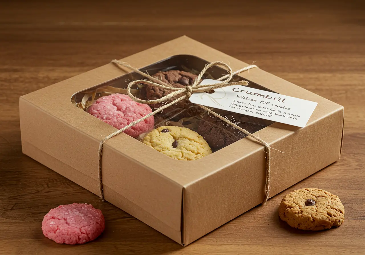 Gifting Homemade Crumbl Cookies Gift box of Crumbl-style cookies