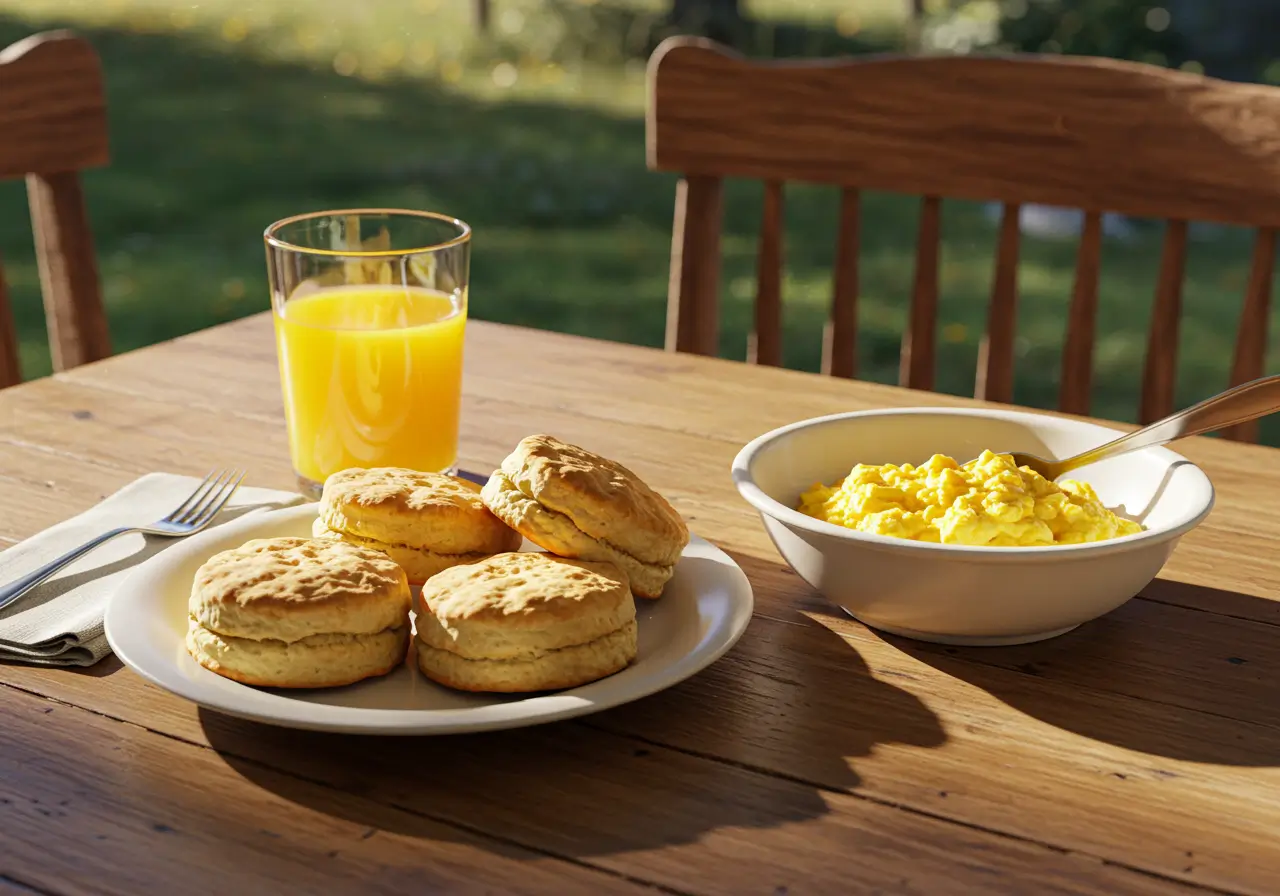 Freshly baked 3 Ingredient Biscuit Recipe on tray
