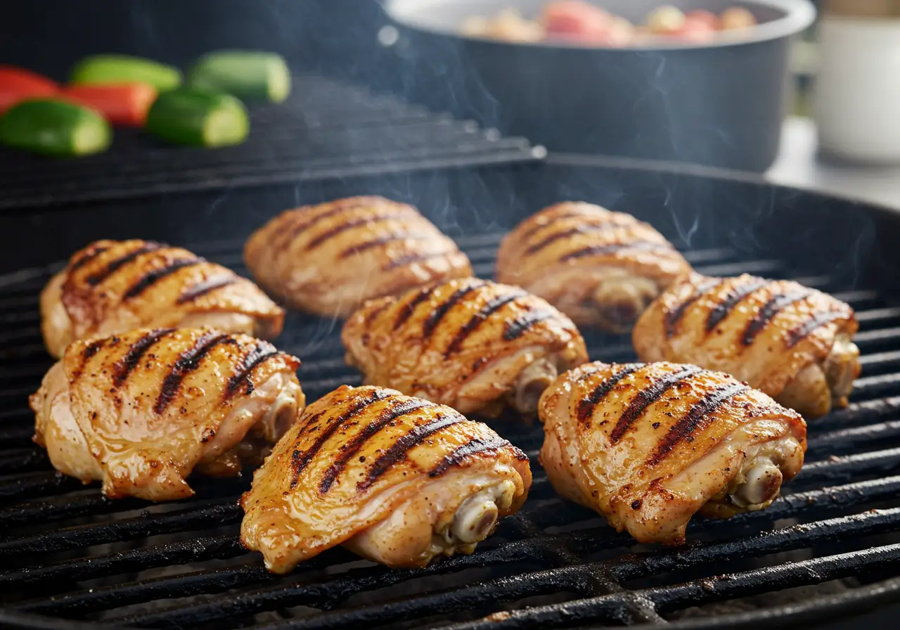 Grilling El Pollo Loco chicken Grilling El Pollo Loco chicken on the BBQ