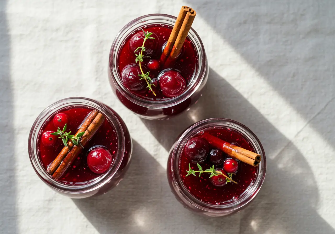 Flavor-Enhanced Cherry Jelly Cherry jelly infused with herbs and spices