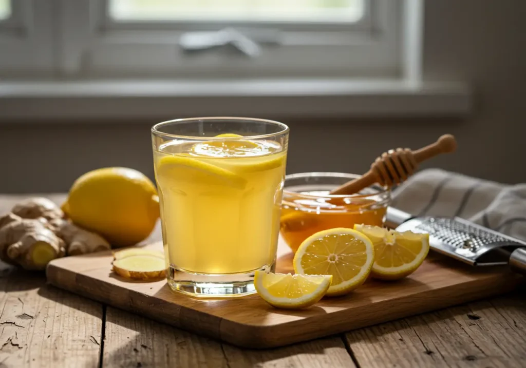 Natural Mounjaro Recipe Drink with Ginger and Lemon